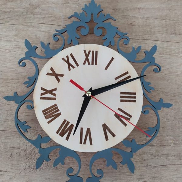 Ξύλινο ρολόι τοίχου διακόσμησης