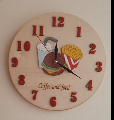 Ρολόι τοίχου - Fast food