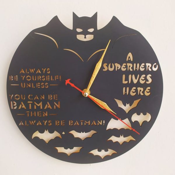 Ξύλινο ρολόι - Batman
